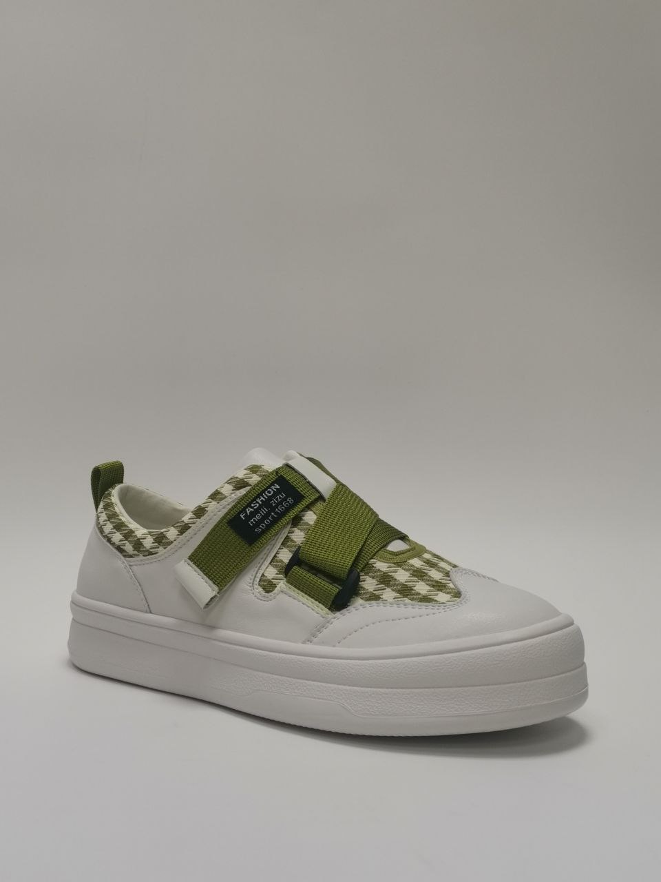 Полуботинки ортопедические женские Ортомода цв.белый с салатовым MD17-1A  фото 1