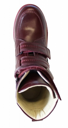 Ботинки осенние бордовые 160208 фото 4