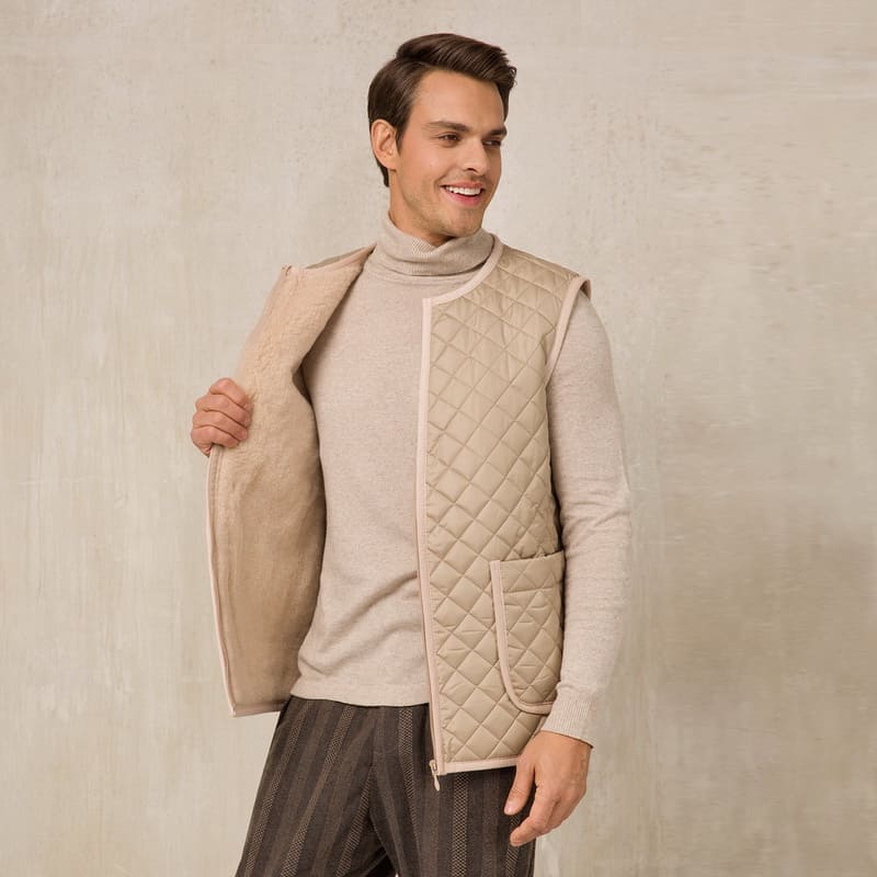 Жилет утепленный Woolhouse Локки, для мужчин и женщин, подкладка шерсть фото 4