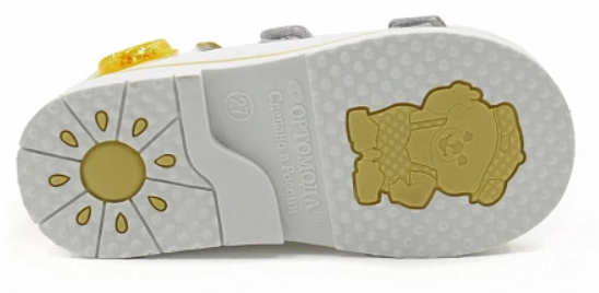 Сандалии ортопедические  с открытым носом цв.белый 2208-Х-СВ-023 ДЦП  фото 5