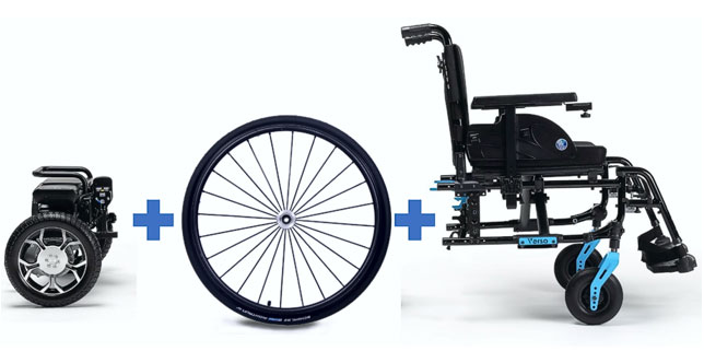 Инвалидная коляска Vermeiren Squod (компл Verso) с электроприводом фото 7