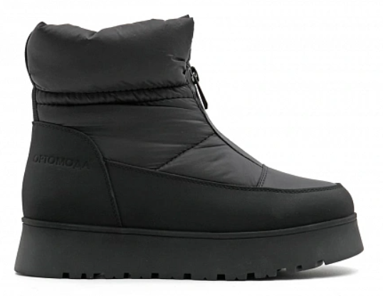 Дутики ортопедические женские зимние Ортомода 88002-Т-901 черные увеличенной полноты фото 4