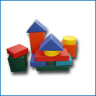 Набор строительный из 20 элементов Стандарт эконом (куб 25*25*25) фото 1