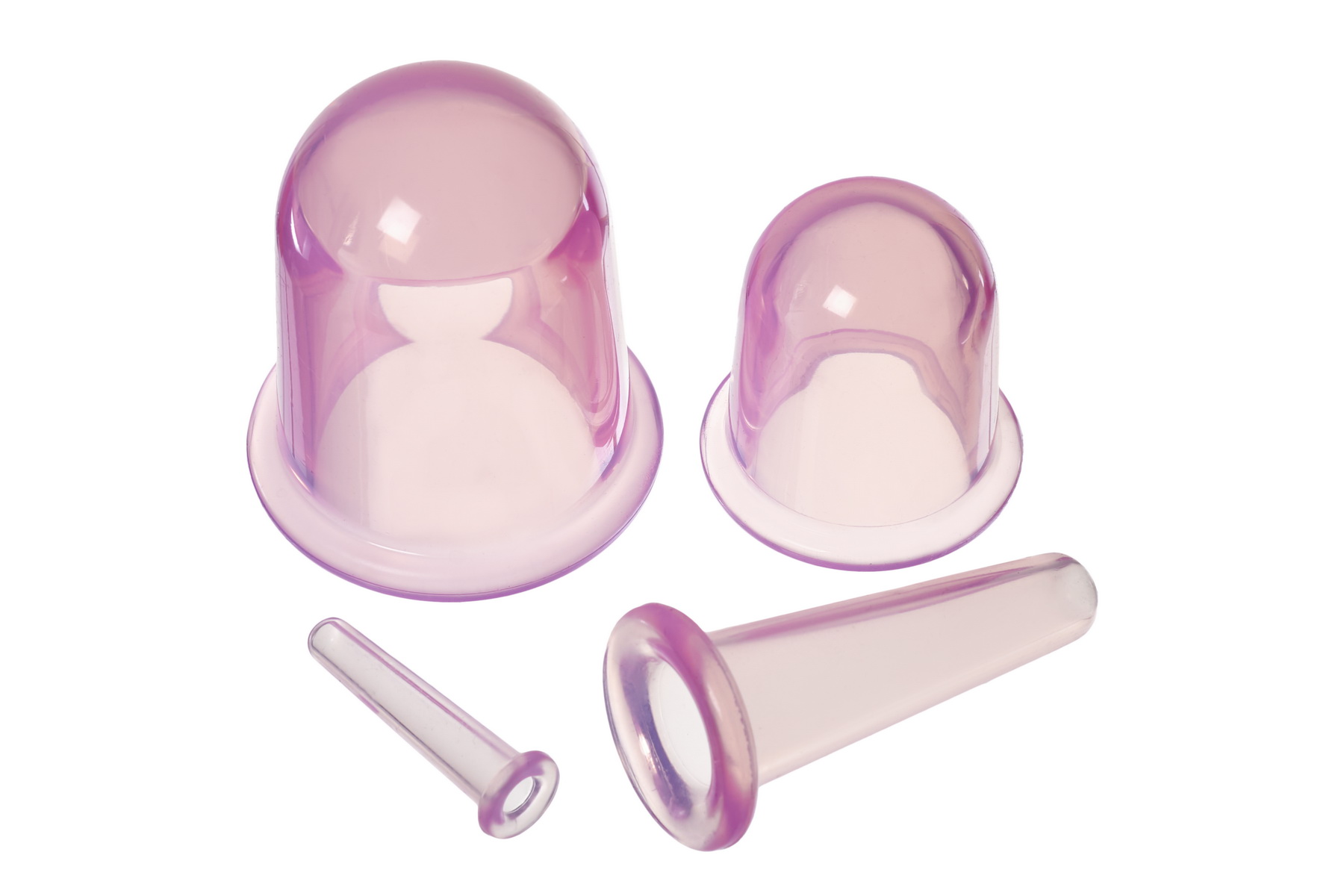 Силиконовые банки для вакуумного массажа лица и тела 4 шт фото 4