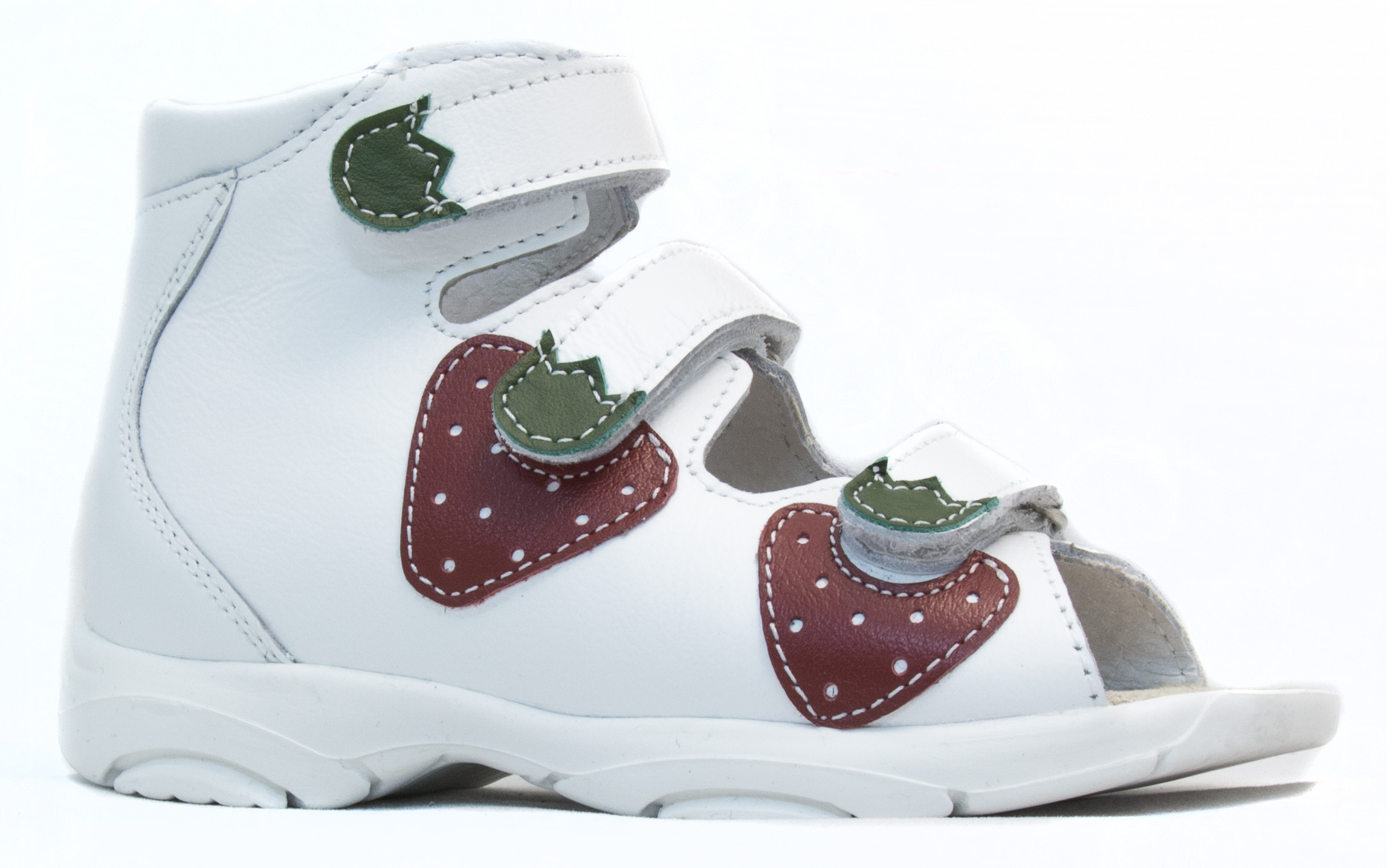 Сандалии ортопедические детские с открытым носом Орфея Б2-143-011-000-1 кожаные с жестким задником фото 1