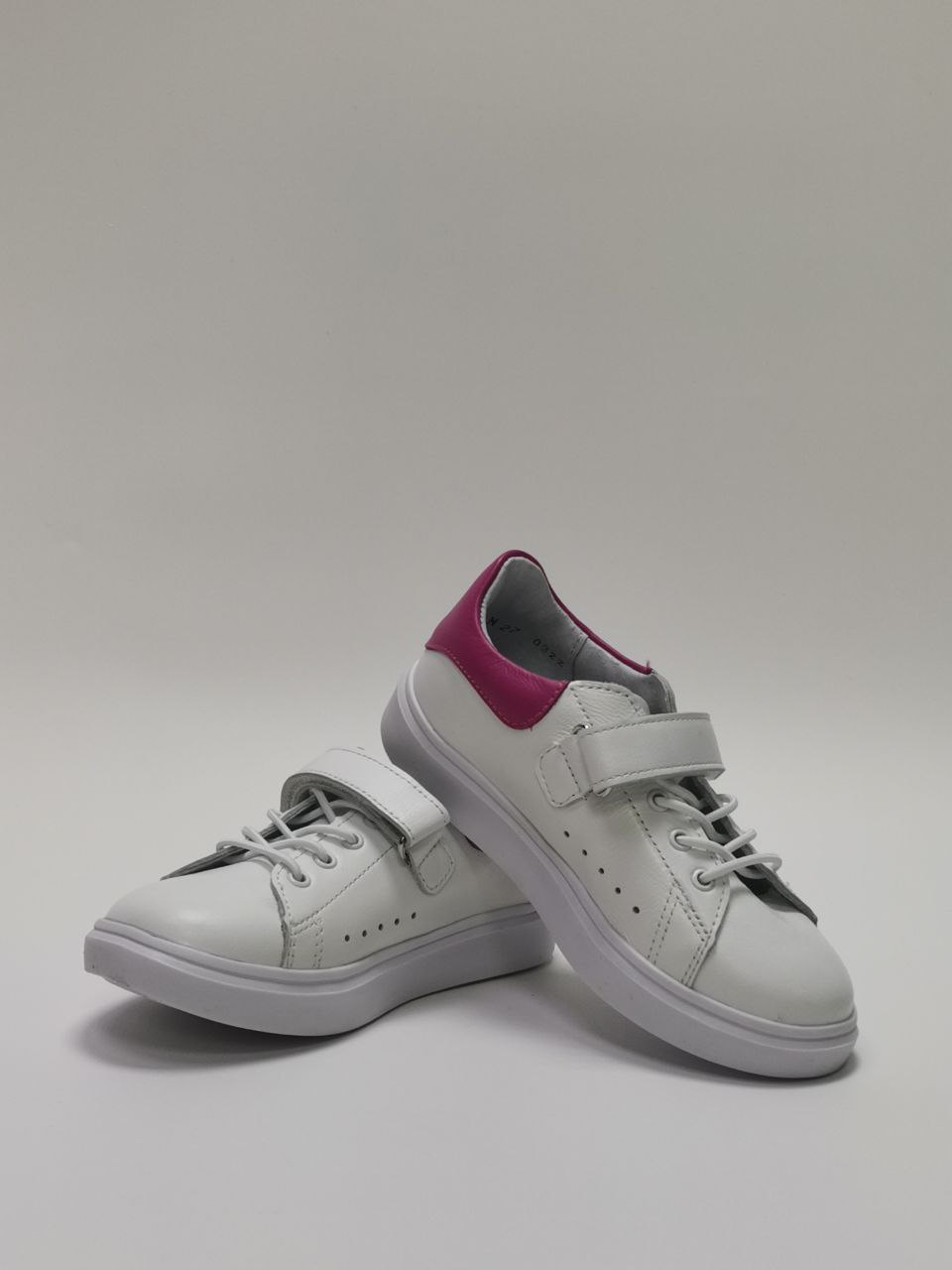  Полуботинки школьные для девочки 11233-КП-99,187 (белый/фуксия) фото 7