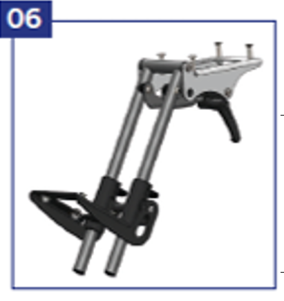 Держатель подножки, регулируемый угол наклона Hoggi Evolution (замена!) фото 1