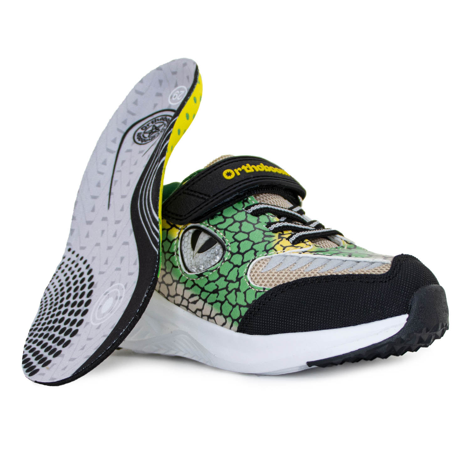 Детские ортопедические кроссовки Orthoboom 33223-23 зеленый кайман фото 3