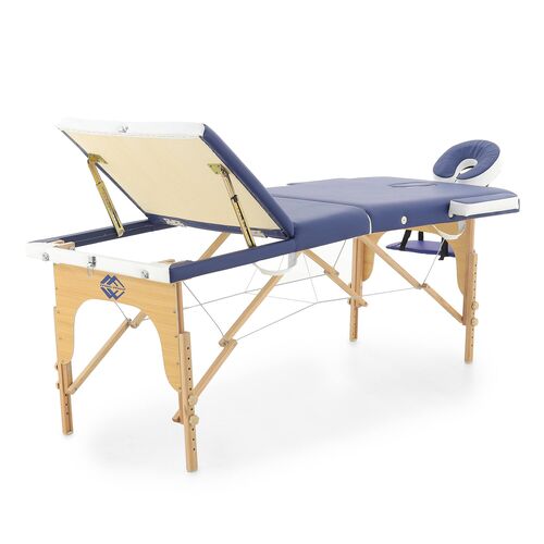 Массажный стол складной MED-MOS JF-AY01 3-х секционный, деревянная рама (двухцветный, размер 185*70) фото 37