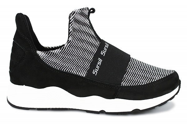 Кроссовки детские черно/белые 65-146  фото 4