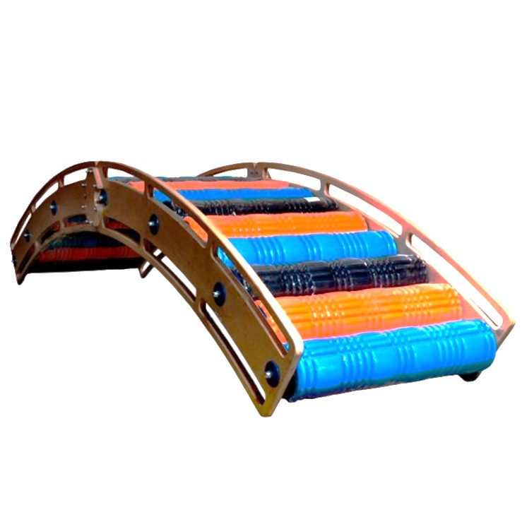 Горка Радуга для ЛФК с роликами двусторонняя, 250*72*63 см фото 1