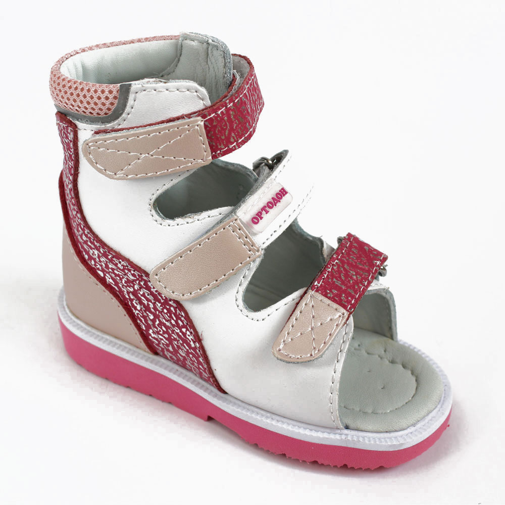 Сандалии антиварусные белый/розовый 2222AV-2 фото 1