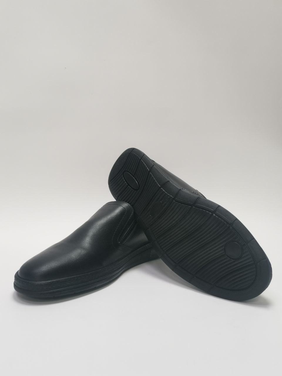 Полуботинки ортопедические мужские кожаные Ортомода 92470-Х-001 черные увеличенной полноты фото 4