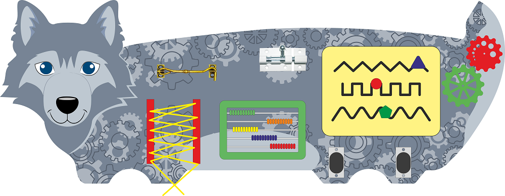 Бизибор Волк, серия Животные ростовые, 88х32см фото 1